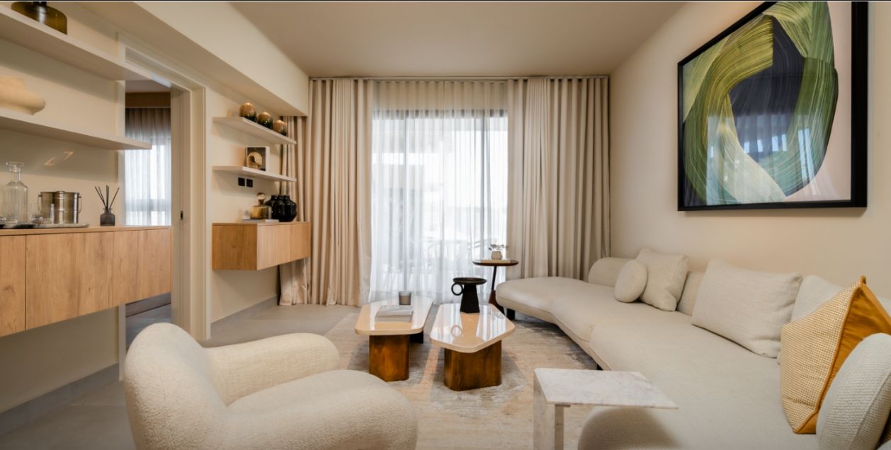 Sala del apartamento modelo