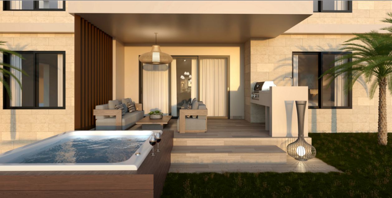 Terraza con jacuzzi